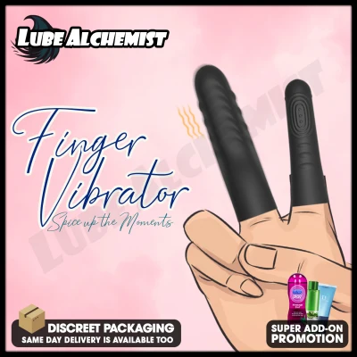 LubeAlchemist™ Finger Vibrator G Spot Sex Toys for Female Clitoris Stimulator Sex Toy for Male Erotic Clit Sexual Silicone Sex Toy for Couple / Discreet Packaging