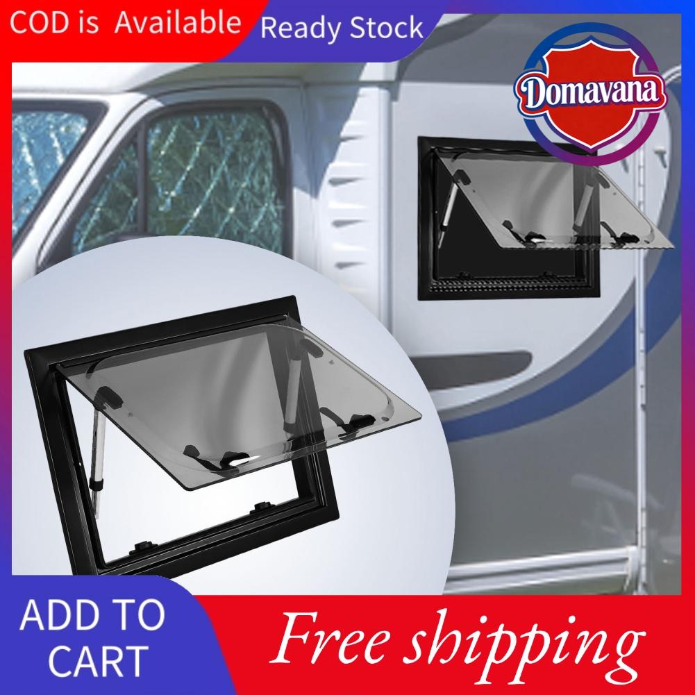 Domavana Eminchu 22x14 Inch Đẩy ra cửa sổ RV Bảo vệ bằng kính acrylic rỗng hai lớp với màn hình và vòng cao su che nắng cho xe kéo RV Giá 4,746,000 Đồng*Miễn phí vận chuyển