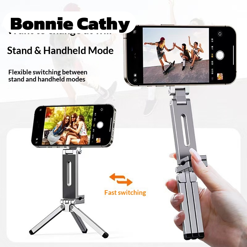 โทรศัพท์มือถือและแท็บเล็ต Bonnie Cathy แท่นวางโทรศัพท์แม่เหล็กแบบพกพาพร้อมดีไซน์พับได้แบบหมุนได้สำหรับการใช้งานหลายสถานการณ์