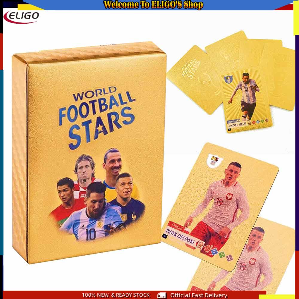 55PCS World Football Soccer Stars Cards Collections UEFA Champions League Fan Gifts