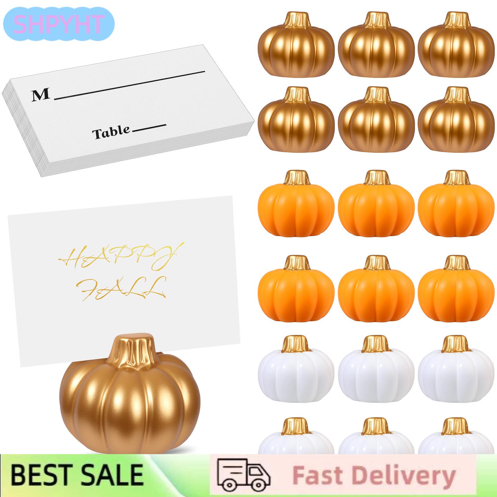 SHPYHT โต๊ะฟักทอง18ชุดพร้อมชื่อฟักทองขนาดเล็ก ราคา 508 บาท*ส่งฟรี