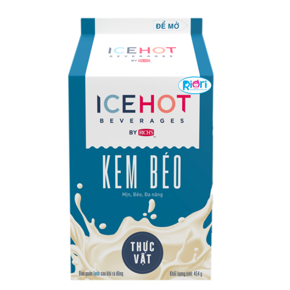 Kem béo thực vật Rich's ICEHOT hộp 454g