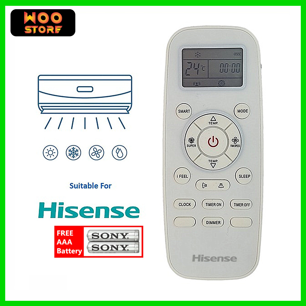 Telecomando Hisense DG11L1-03 Originale Per Condizionatore - Frequenza 433 MHz