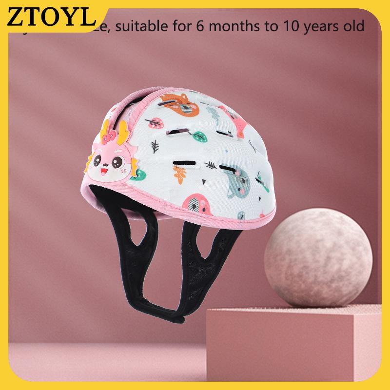 ZTOYL 1 chiếc mũ an toàn cho bé đi bộ học tập đi bộ có thể điều chỉnh thoáng khí bảo vệ đầu chống rơi Mũ bảo vệ trẻ sơ sinh
