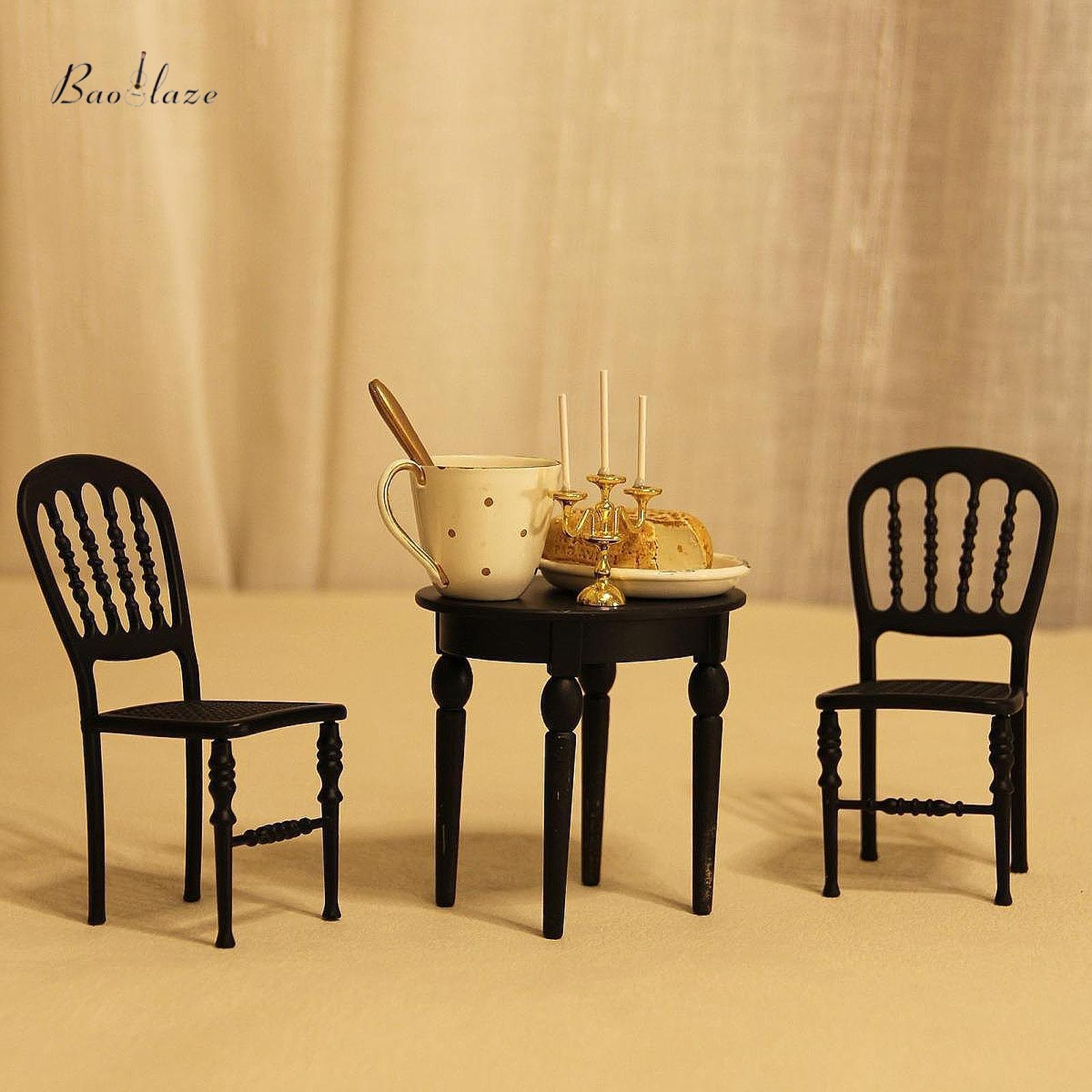 Baoblaze 1:12 Dollhouse Table Chair Dining Table Chair Set Creative DIY Tools Fairy Garden Scene Decoration Gift Pretend Play Props ราคา 26,767 บาท*ส่งฟรี