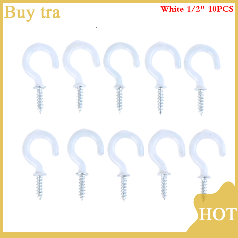 Buytra 10 chiếc móc treo vai cốc móc treo cốc móc gắn trần chịu lực lớn