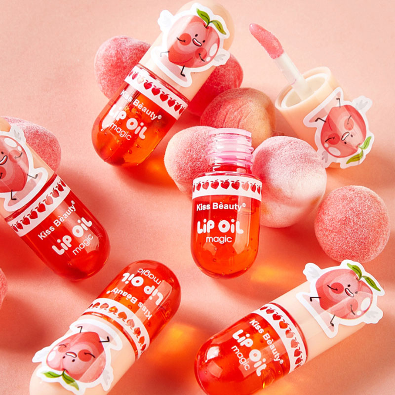 Natural Lip Gloss Korea Lip Plumper Non-sticky Lip Tint Peach Lip Gloss Waterproof Lip Gloss Glossy Lip Primer