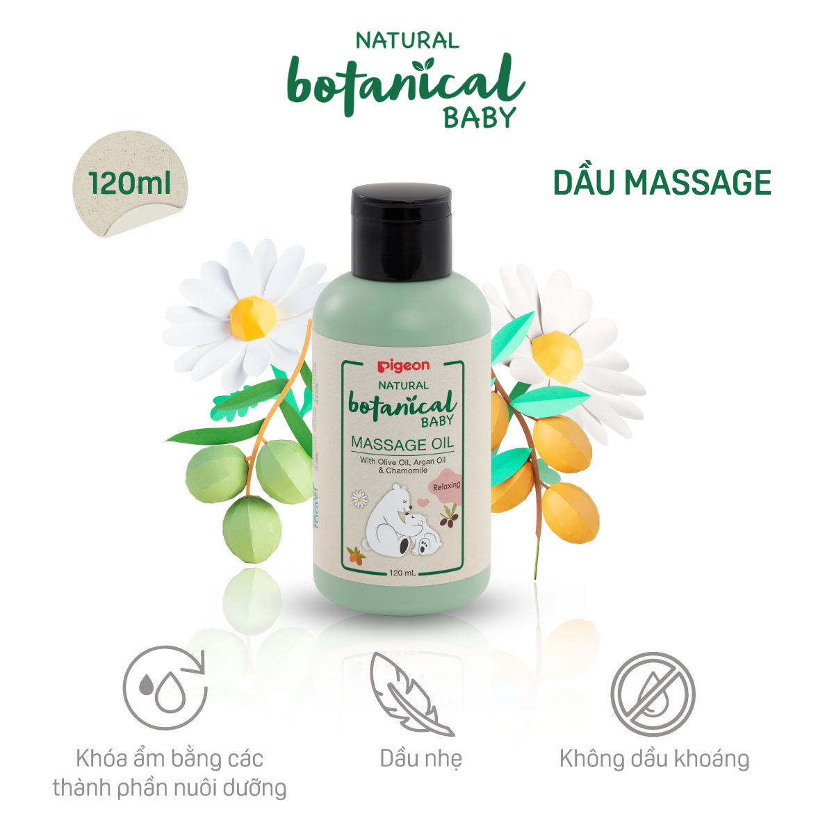 Dầu Massage Cho Bé Natural Botanical 120ml
