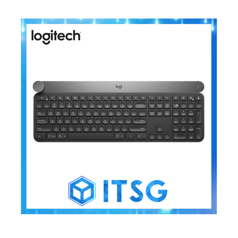 Logitech Craft Advanced Wireless Keyboard with Creative Input Dial Built for Designer (Local 1 Yr Warranty) Singapore