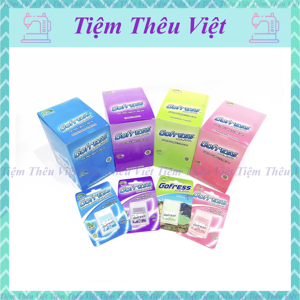 Kẹo Lá Ngậm Thơm Miệng Gofress Tiệm Thêu Việt