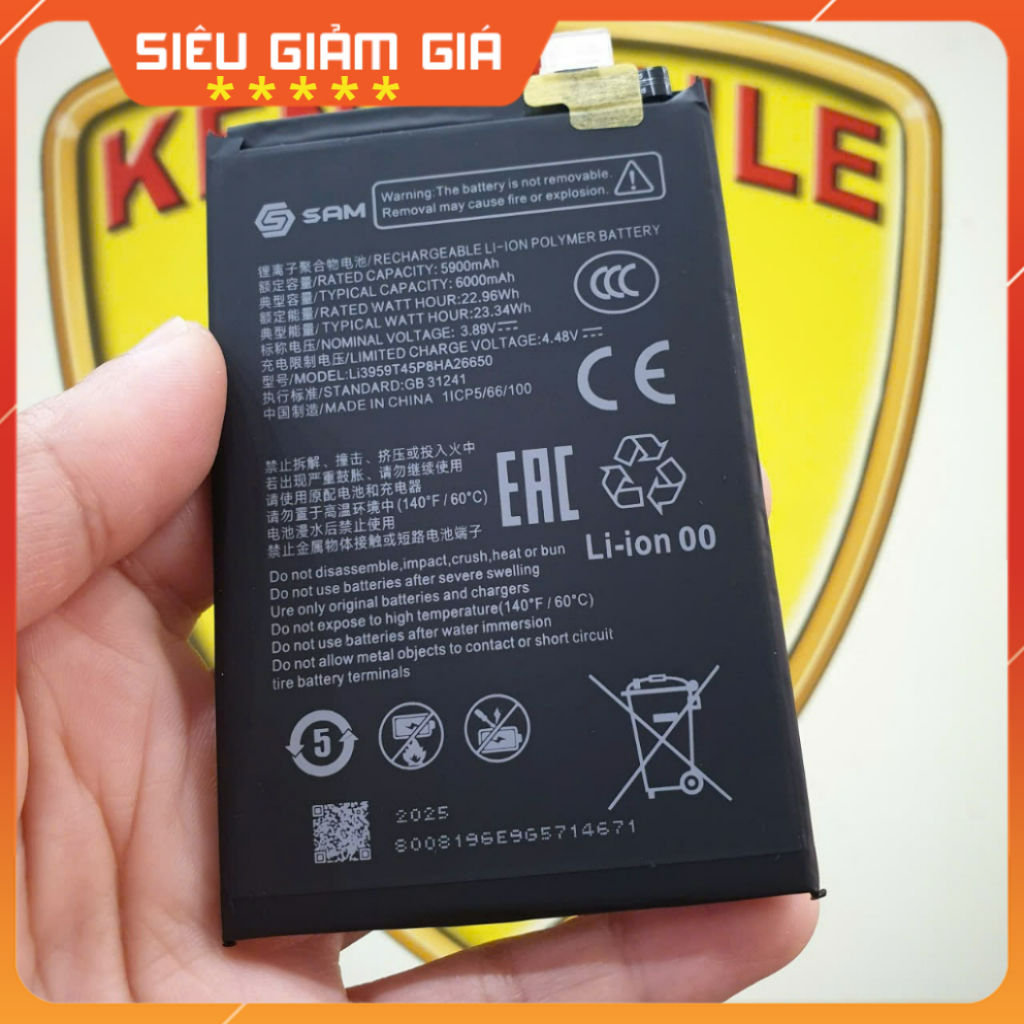 Pin ZTE Nubia NEO 2 5G / Li3959T45P8HA26650, Loại ZIN (bảo hành 3 tháng) *test ok*