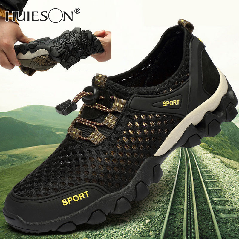 Huieson River tracing shoes men s net shoes breathable hiking shoes men s