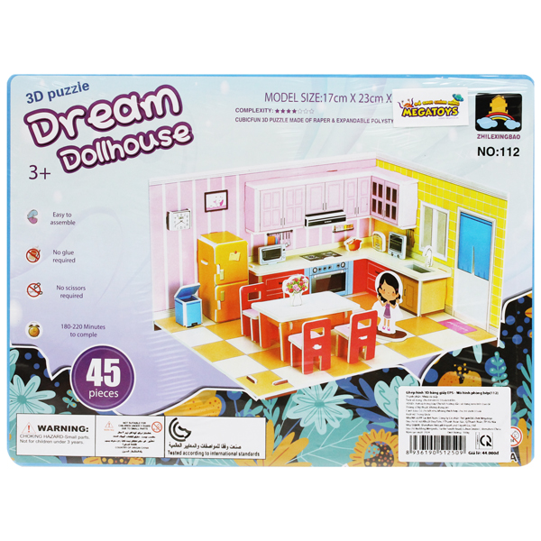 Đồ Chơi Ghép Hình Giấy 3D Dream Dollhouse - Megatoys 112 - Phòng Bếp 45