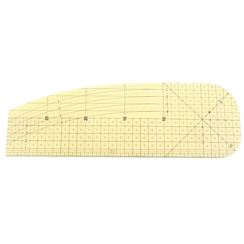 JIYAN2866 1/2Pcs Heat Resistant Ironing Ruler DIY Measuring Tool Patchwork Ruler Sewing Supplies Resin Sewing Ruler Quilting Work