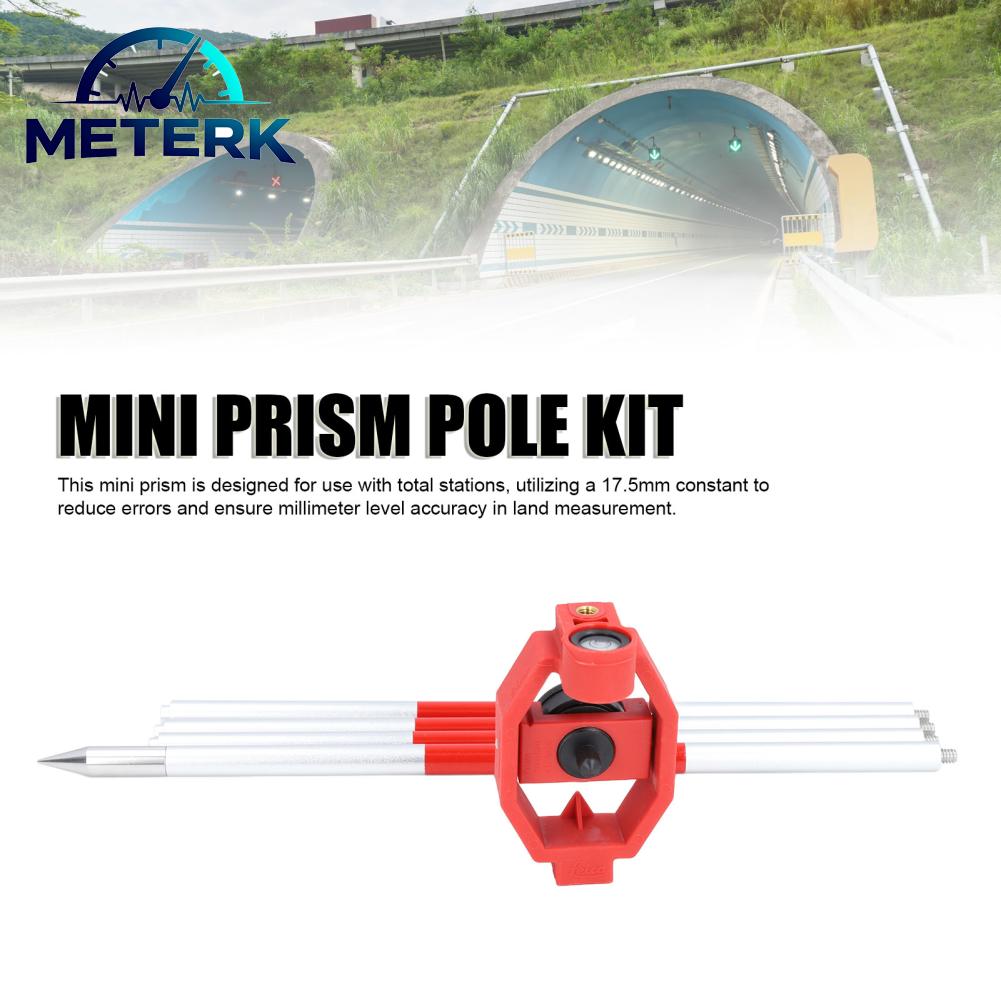 Meterk Total Station Mini Prism Mini Prism +17.5mm Constant ABS Shell with 4 Poles for Railways ราคา 3,346 บาท*ส่งฟรี
