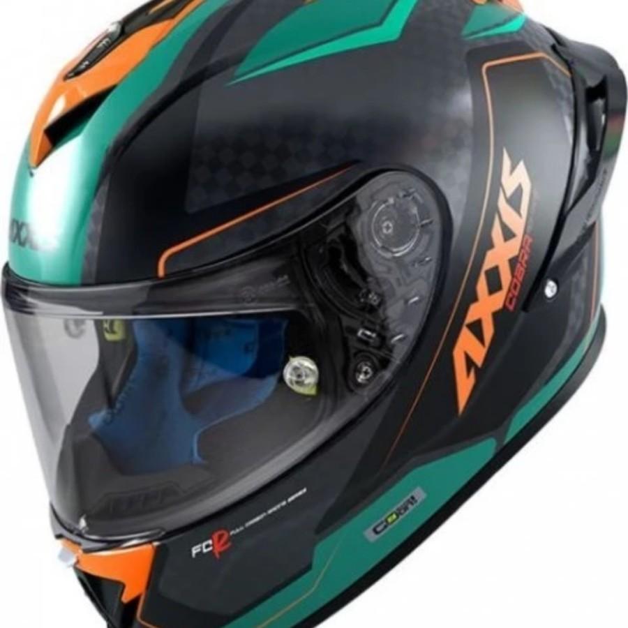 AXXIS COBRA CARBON RAGE A16 GREEN | HELM FULL FACE | ORIGINAL Harga 6,820,000 rupiah*Gratis Ongkir