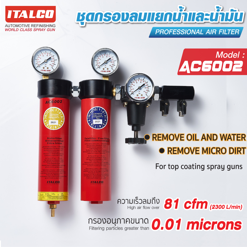 ชุดกรองลม AC-6002 ITALCO ราคา 13,500 บาท*ส่งฟรี
