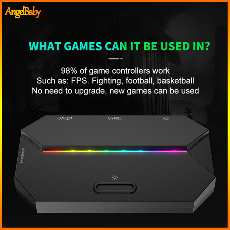 Ziyou Lang G6L Bộ chuyển đổi tay cầm điều khiển chơi game Bàn Phím Chuột Di Động Di Động Đầu chuyển Bộ điều khiển Tương Thích Cho Switch Xboxps4