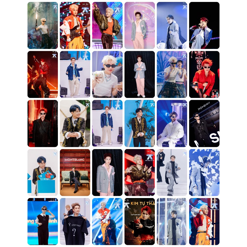 Lomo card 30 ảnh 1 mặt bo góc Captain Boy - FB