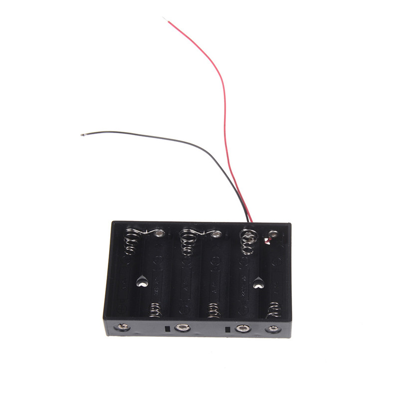 SNA Hộp đựng pin di động 6x1.5V AA bằng nhựa hộp đựng tiêu chuẩn