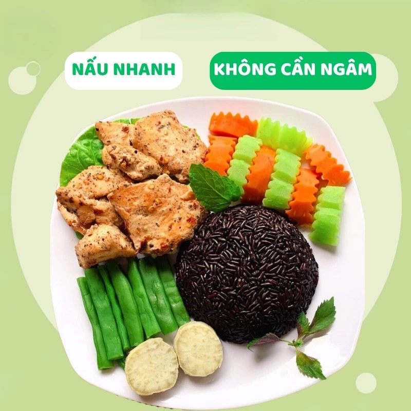 [1KG] [Combo siêu rẻ] Gạo Lứt Đen dẻo Điện Biên loại ngon (ship rẻ) (tuandeptrai241091)