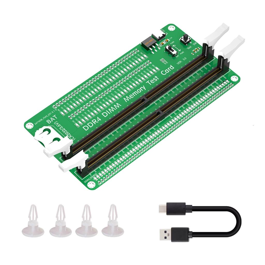 Card thử nghiệm nhớ máy tính xách tay DDR4 DIMM dụng cụ kiểm tra nhớ với đèn LED Tester Chẩn Đoán Thẻ nhớ Tester cho máy tính để bàn
