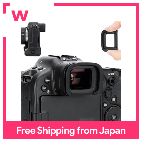 JJC Eyecup Canon ER-H Tương thích với máy ảnh Canon EOS R3 Kính ngắm silicon bảo vệ thị kính thị kính thị kính thị kính màu đen