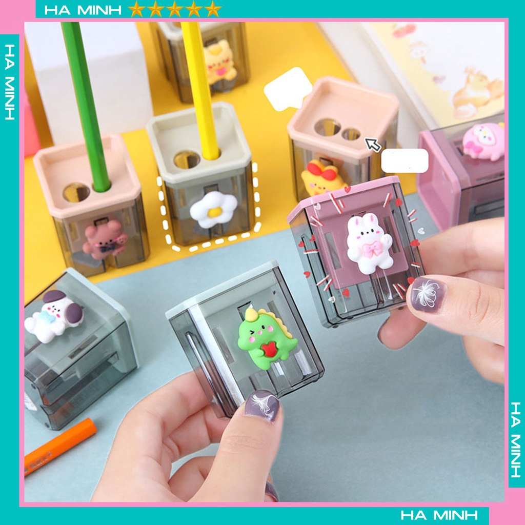 Gọt bút chì, chuốt bút chì sticker nhỏ gọn, tiện lợi, dễ thương
