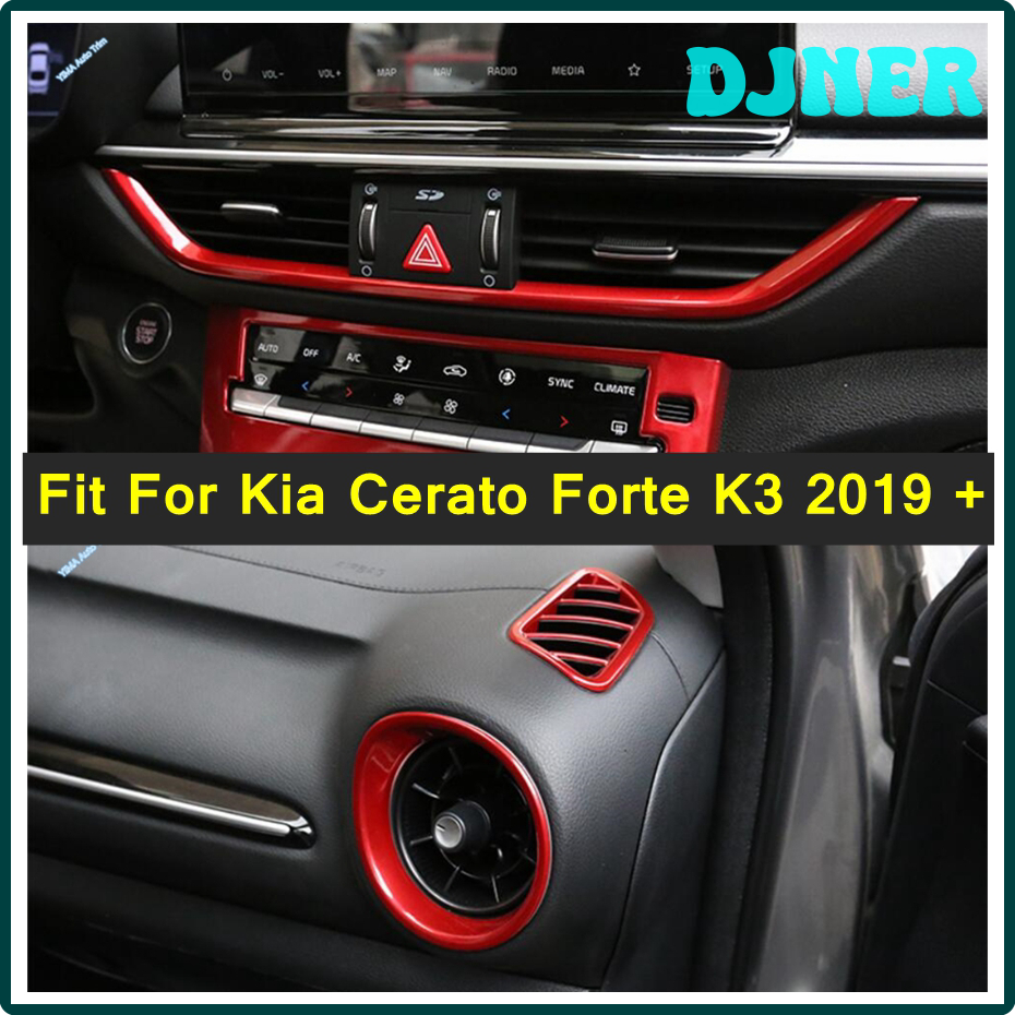 4PCS Car LHD Front Dash Board Air Conditioner Outlet A/C Air Vents For Kia Forte Cerato Koup 2008 2009 2010 2011 2012 2013 - 34