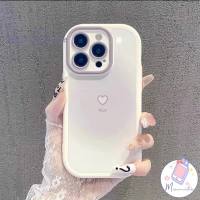 Case HP Untuk IPhone 11 16 17 14 12 15 13 Pro Max Air 16Plus 8Plus 7Plus 14Plus XR X XS Max Sederhana Cinta Hati Grafiti Mode Halasi Kue Sus Krim Soft Cover
