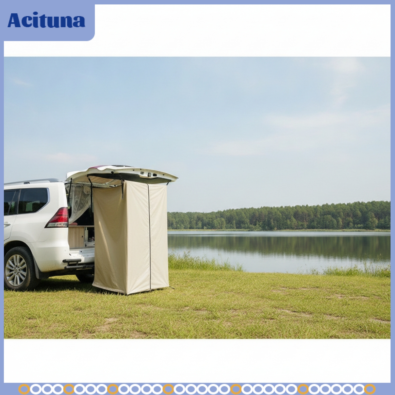 Acituna Foldable Rear Hatch Tent Rectangular Tailgate Tent Portable Hatchback Shelter Outdoor Use for Changing ราคา 7,132 บาท*ส่งฟรี