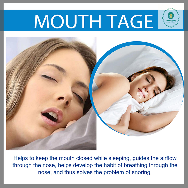 【Jettingbuy】 Hot Sale 120Pcs Sleep Strip Mouth Tape For Snoring For Better Nose Breathing Improved Nighttime Sleeping Less Mouth Breath And Snore ราคา 64 บาท*ส่งฟรี