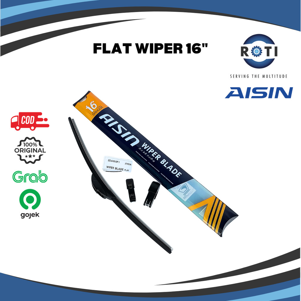 FLAT WIPER BLADE UNIVERSAL DEPAN DEPAN AISIN AWBFH-6161 (16") Harga 56,890 Ringgit*Penghantaran Percuma