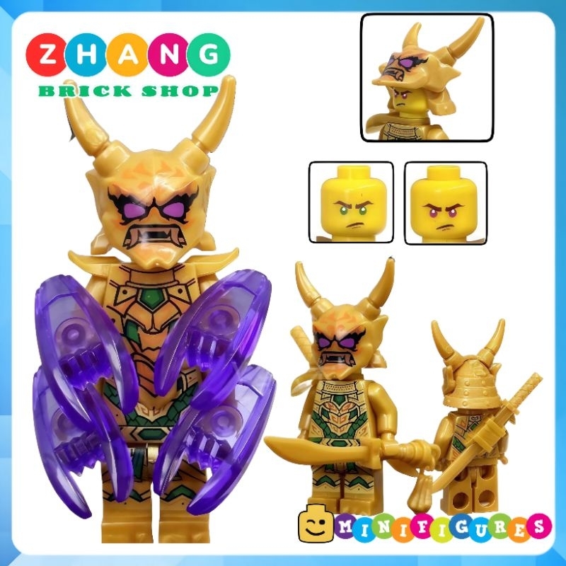 Đồ chơi xếp hình Ninjago mặt quỷ Oni Lloyd Oni Garmadon Zhang Brick Shop Minifigures