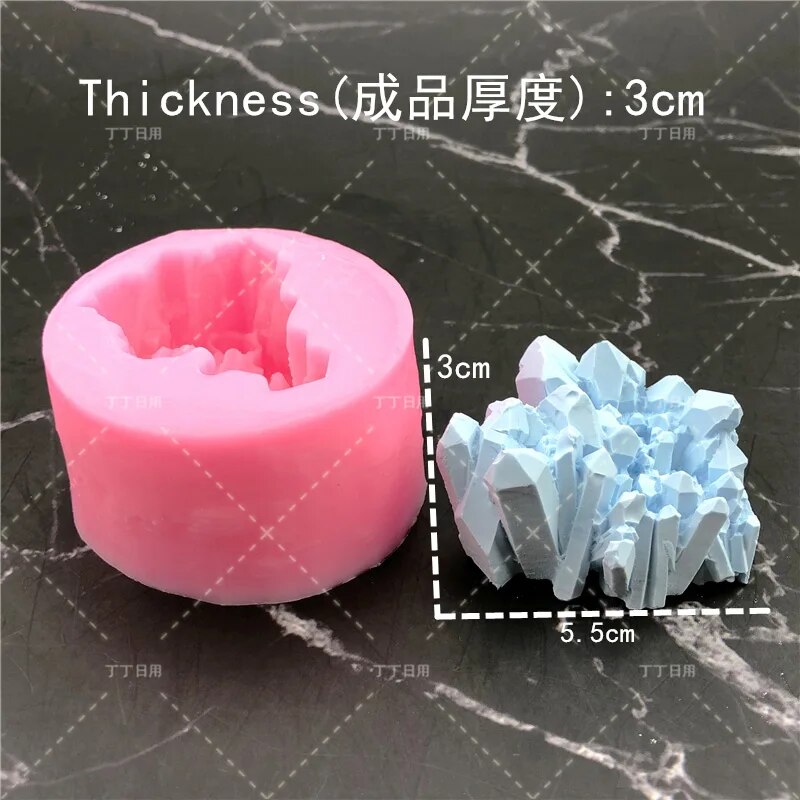 Đơn tảng băng trôi Núi Tuyết núi lửa silica khuôn bánh mousse DIY nướng khuôn sô cô la trang trí bánh