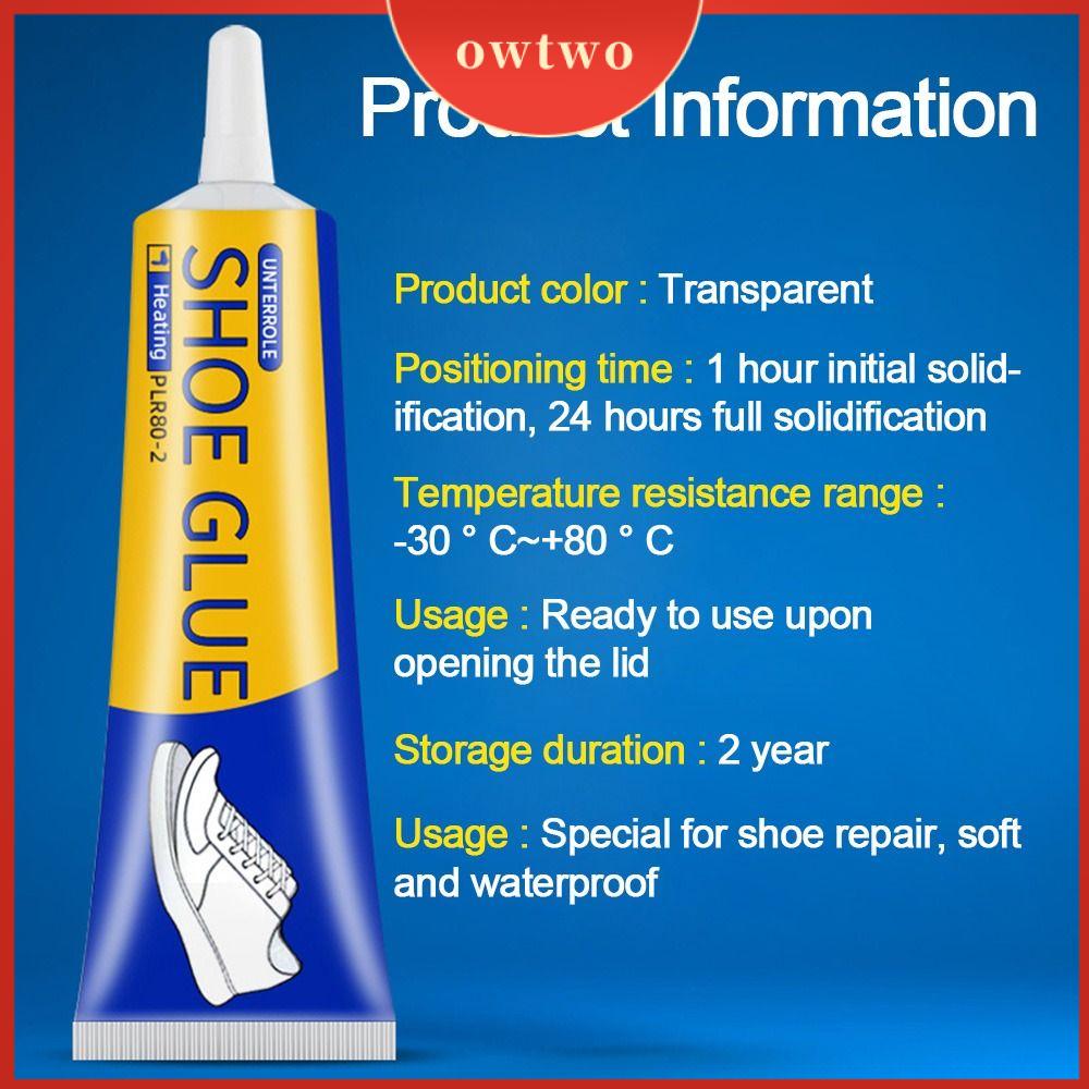 OWTWO 60ML PVA Keo dán giày chắc chắn Dính Không thấm nước Miếng dán giày mòn Dính liên kết duy nhất Giày thể thao