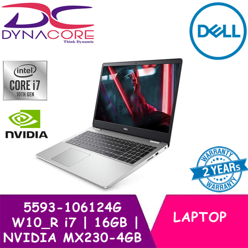 【DELIVERY IN 24hr】DYNACORE - DCS DELL 5593-106124G W10-R 15.6 Inch | INTEL CORE i7-1065G7 | 16GB | 256GB SSD | NVIDIA MX230-4GB | WIN 10