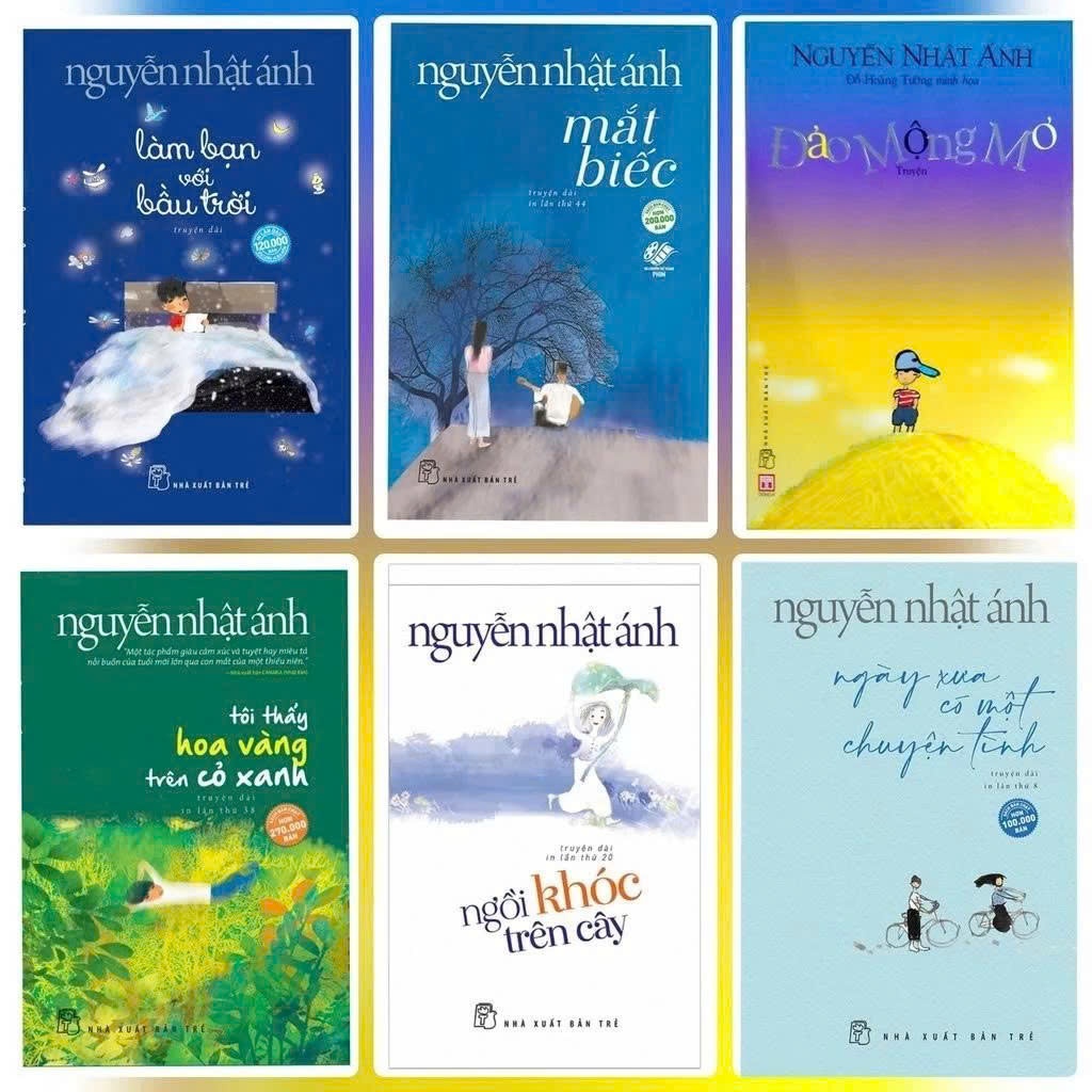 Nguyễn Nhật Ánh - Tôi thấy hoa vàng trên cỏ xanh - Mắt Biếc - Xin một vé về tuổi thơ - Hạ đỏ