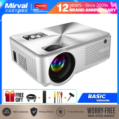 [Android System] Mirval K4a WiFi Mirroring LED 1080P Portable Projector Home Theater 3500 Lumens LCD Video Proyector Classroom Office Projectors