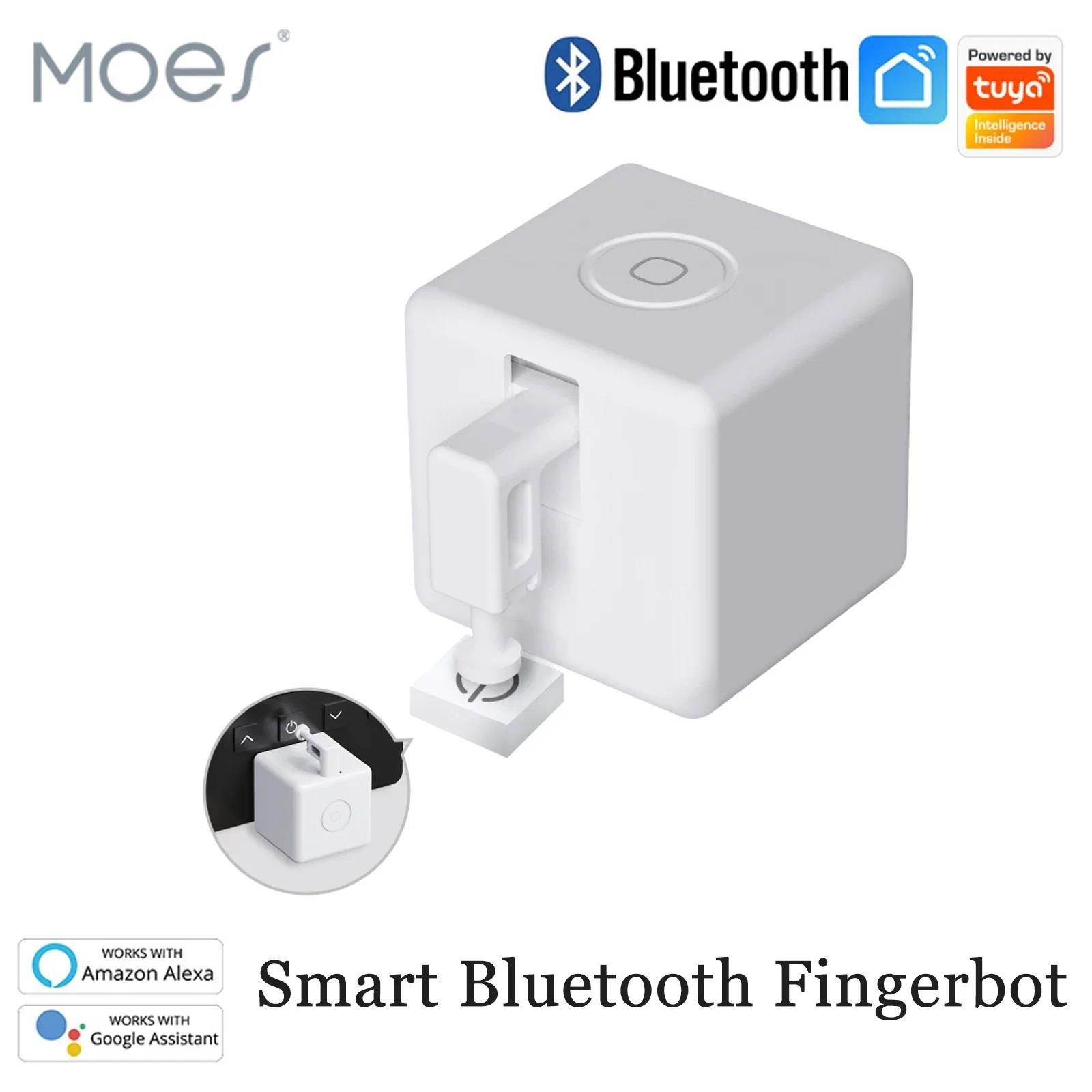 MOES Smart New Bluetooth Fingerbot Button Pusher White and Black Tuya work with Smart Life App Voice Control via Alexa Need Hub ราคา 1,119 บาท*ส่งฟรี