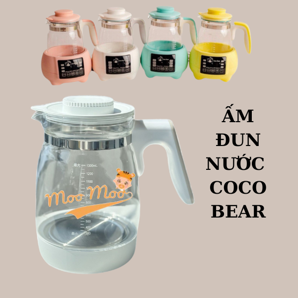  Bình thủy tinh cho máy đun nước Coco bear 