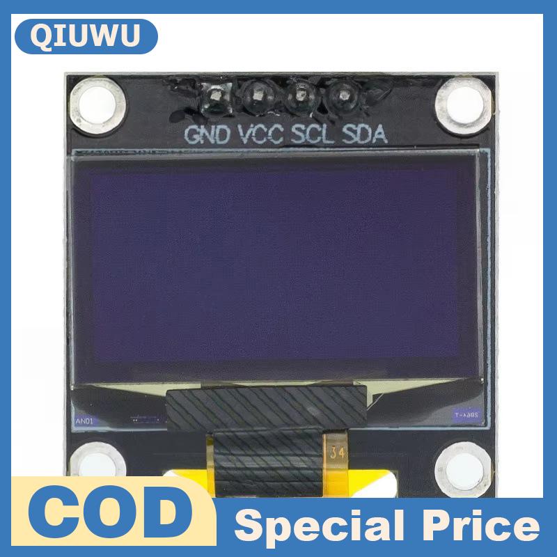 QIUWU 0.96 inch OLED hiển thị mô-đun I2C IIC nối tiếp màn hình trắng 128x64 ssd1306 Bảng điều khiển Tương thích với ESP32 STM32 Giá 49,580 Đồng*Miễn phí vận chuyển
