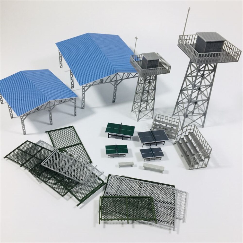 1 64 1 87 HO Scale Fence Tower Scene City Building Sand Table Model