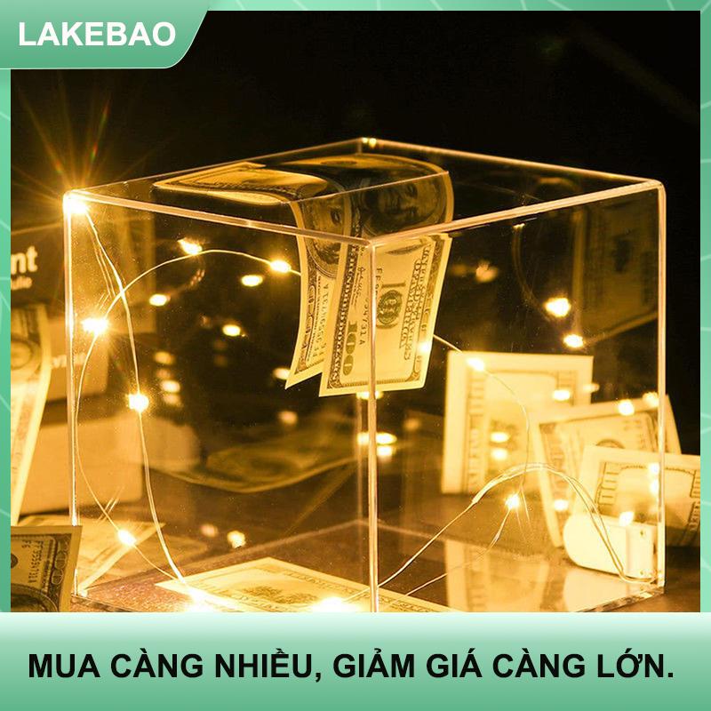 【LAKEBAO】 1PC 12cm trong suốt Acrylic trẻ em của con heo đất không được khuyến khích vuông công suất lớn tiền tiết kiệm hộp tiền xu hộp tiền giấy