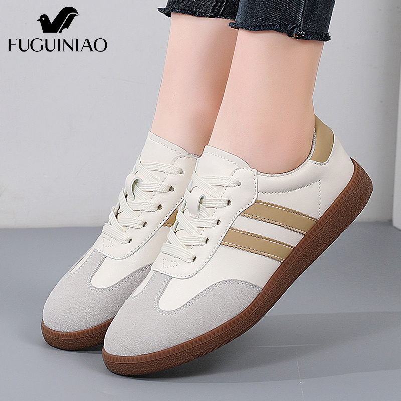 FUGUINIAO New Large-sized German Training Shoes, Lightweight Soft Soled Sports and Leisure Shoes, Flat Soled Shoes, Women's Shoes ราคา 540 บาท*ส่งฟรี