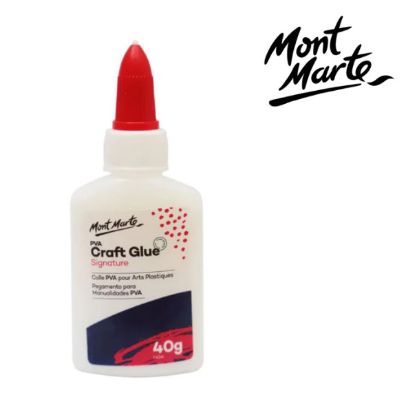 Keo sữa hồ dán đa năng mont marte - pva craft glue fine tip 40g