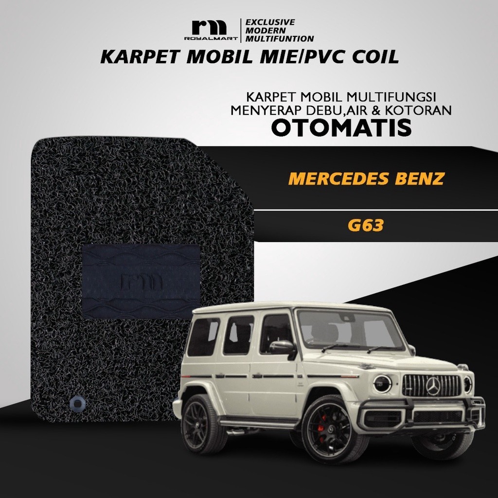 Royal Mart -Karpet Mobil MERCEDES BENZ G63 NON BAGASI 1 WARNA/Carpet Mie Bihun Premium Keset PVC Anti Slip Aksesoris Interior Mobil Harga 504,000 rupiah*Gratis Ongkir