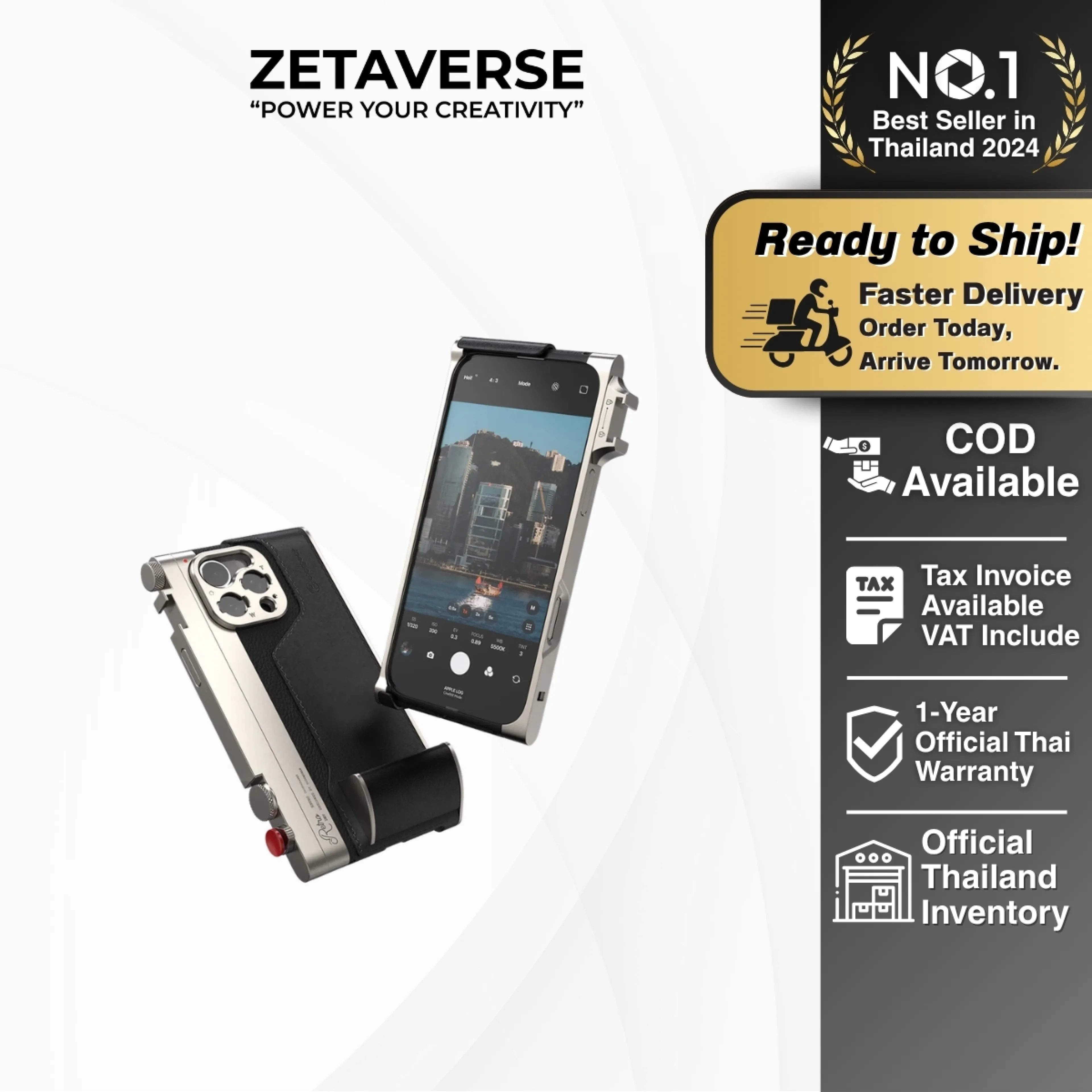 Fotorgear Retro Case, Camera Case, Vintage Style Mobile Phone Case for 15Pro/Promax, Supports Mobile Lenses and Filters.