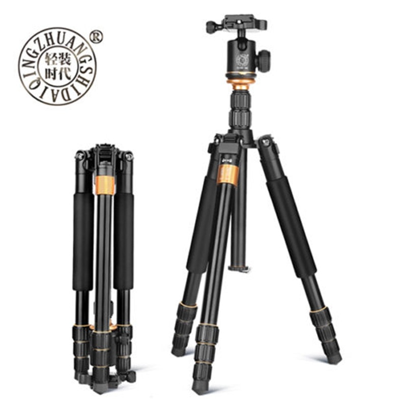 “:》{ QZSD q999s xách tay chuyên nghiệp Chân máy hợp kim nhôm Monopod & Đầu bi nhỏ gọn du lịch cho máy ảnh DSLR nóng