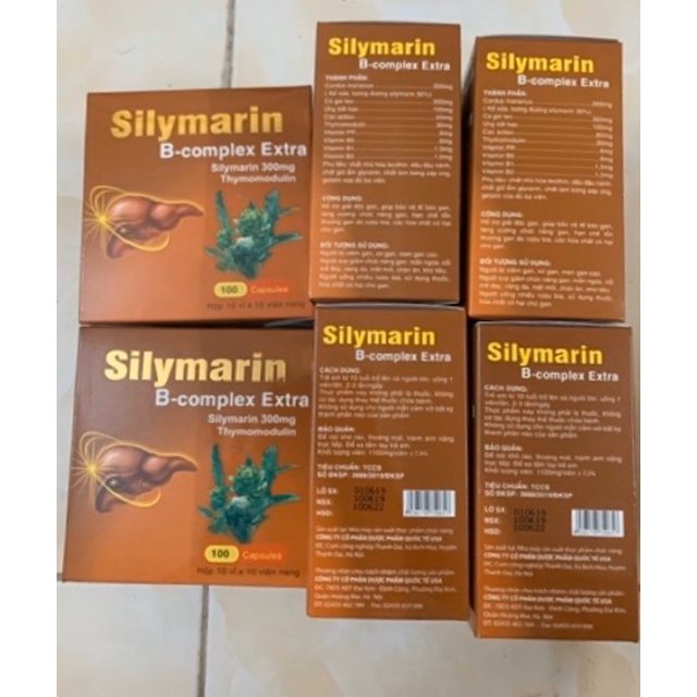 [Cam kết chính hãng] VIÊN UỐNG BỔ GAN SILYMARIN B-COMPLEX EXTRA - HỘP 100V